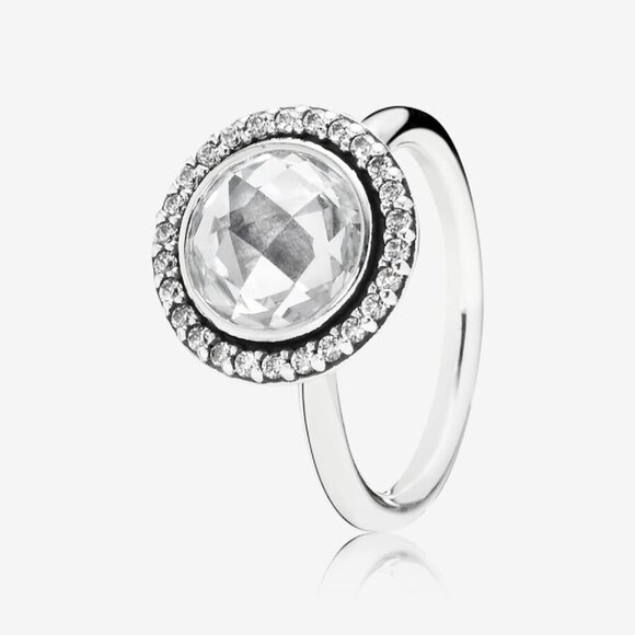 PANDORA (US 5) Brilliant Legacy Ring with Clear Zirconia Authentic Silver EUR 50 - Picture 14 of 14